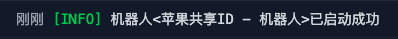 机器人启动日志